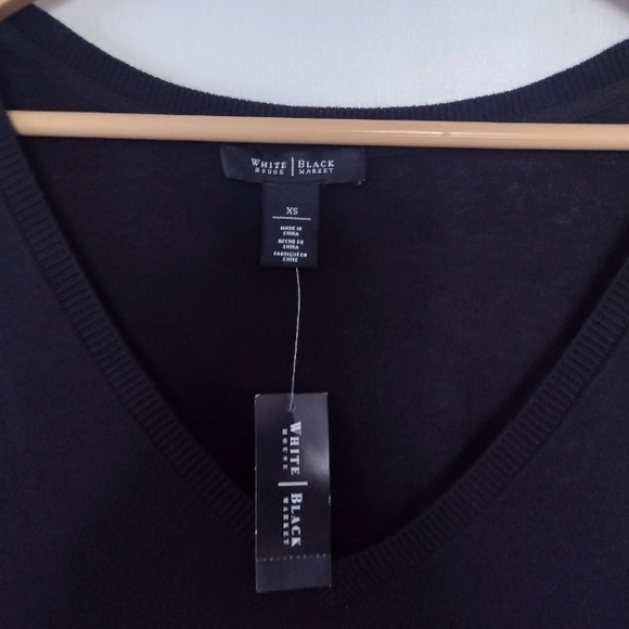 NWT WHBM Deep V Mini Dress - Picture 4 of 11